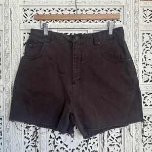 Vintage Gloria Vanderbilt Chocolate Brown High Waisted Cut Off‎ Shorts Sz Medium